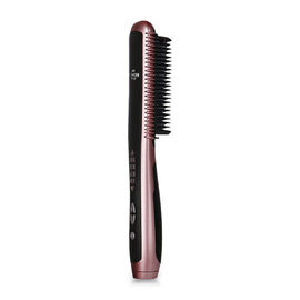 Escova de cabelo elétrica da placa portátil, pente bonde da barba do Straightener/encrespador