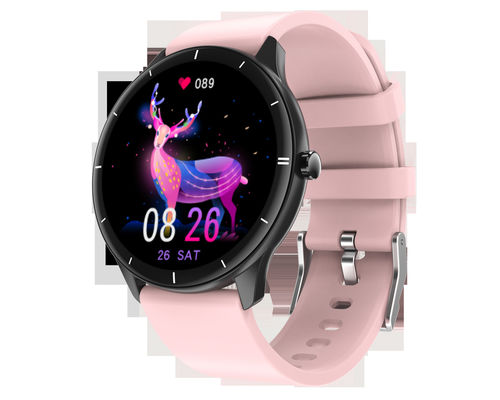 Smart Watch à moda das mulheres Q21 em volta da tela Smartwatch para o coração Rate Monitor Compatible For Android e IOS da menina